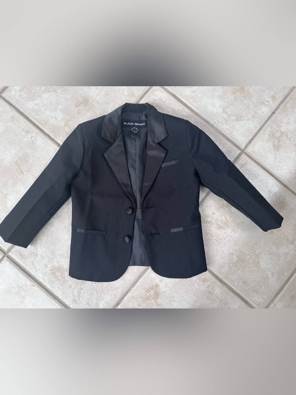 Black Boys' Tuxedo Blazer by